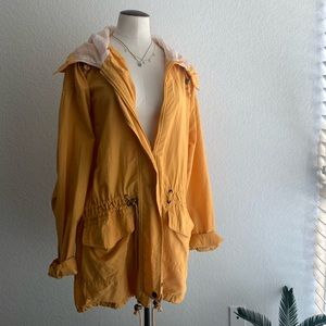 Vintage Yellow Golden Windbreaker